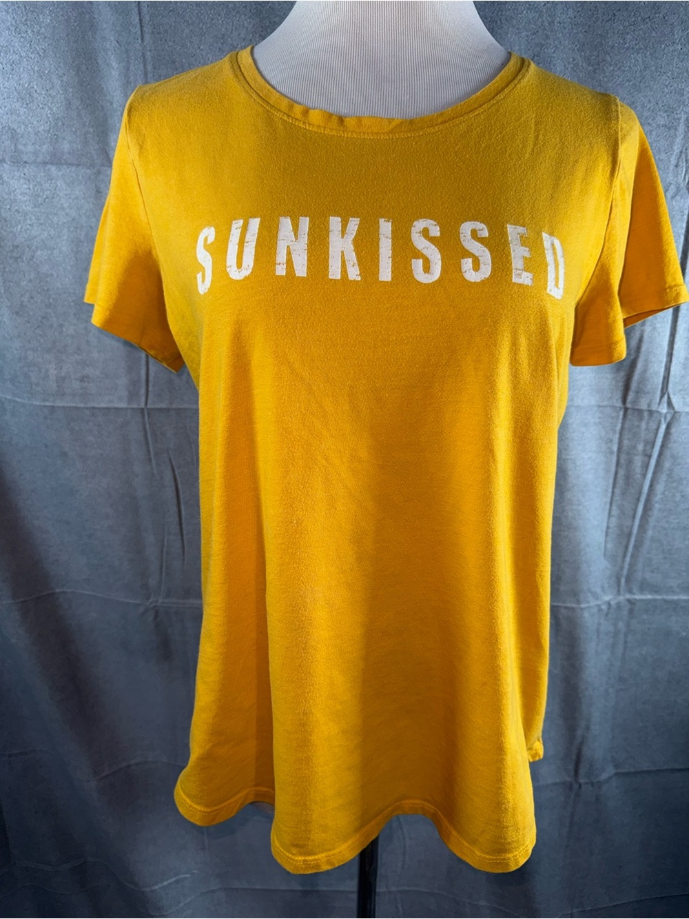 2485-Sonoma Mustard Yellow 'SUNKISSED' Short Sleeve Tee
